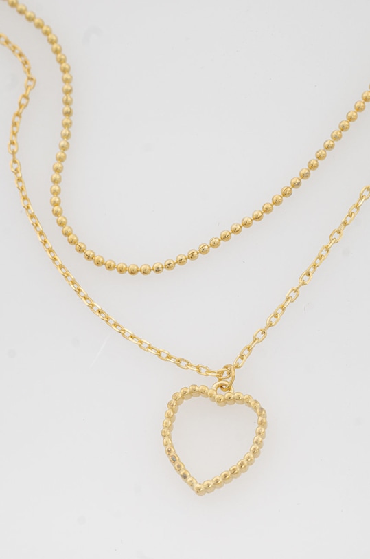 Akcesoria Answear Lab naszyjnik srebrny neckll25.DB złoty