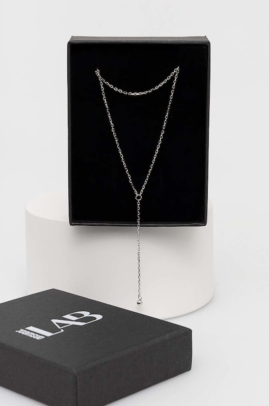 Stříbrný náhrdelník Answear.LAB bi12.DB stříbrná WZ22