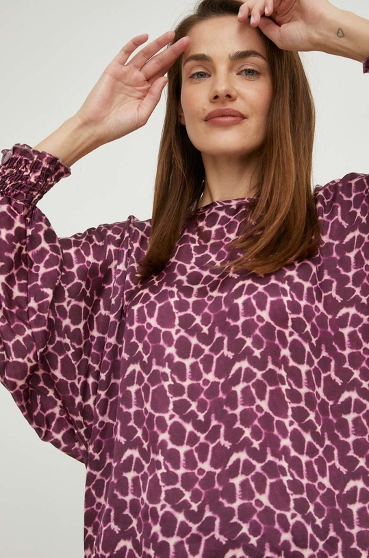 Answear Lab bluzka długi różowy 95553.js1