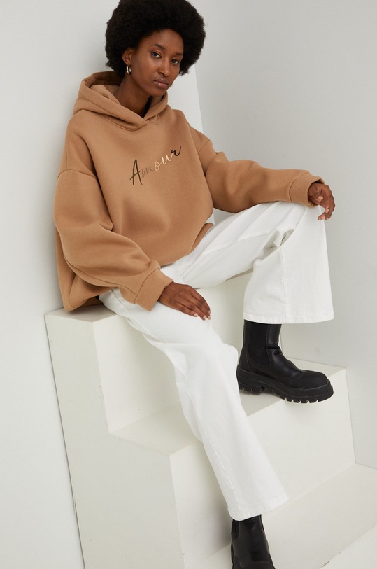 Mikina Answear.LAB 431.2WK béžová WZ22