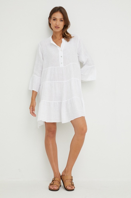 Answear.LAB vászon ruha G72002.W fehér WZ22