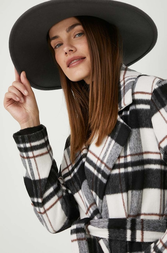 Kabát s vlnou Answear.LAB béžová 22400.h