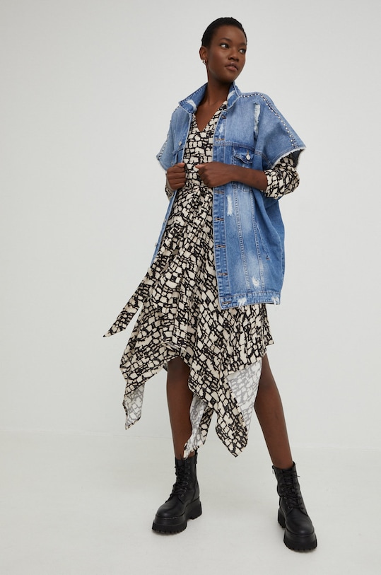 Answear Lab vesta de blugi 8888.3.JS albastru WZ22