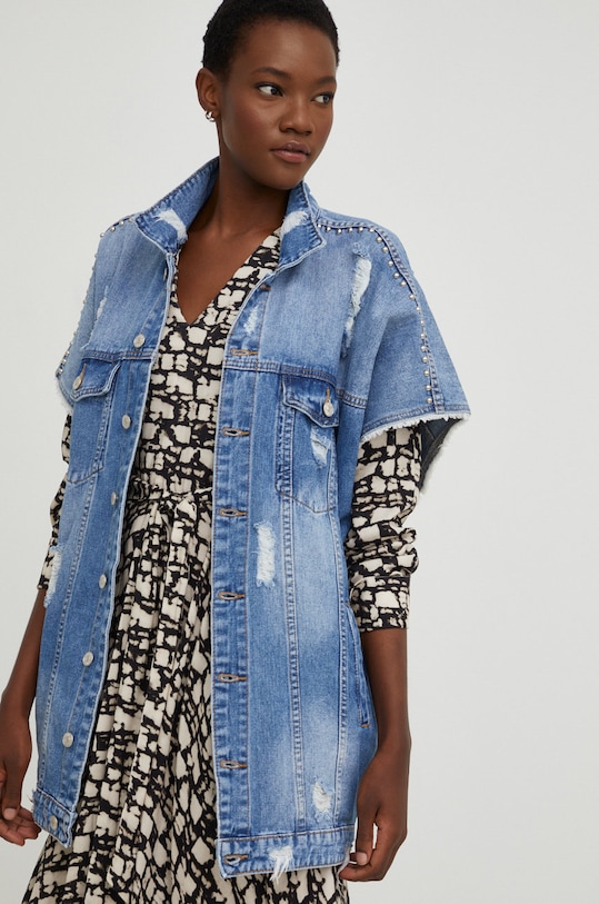 Answear Lab vesta de blugi albastru 8888.3.JS