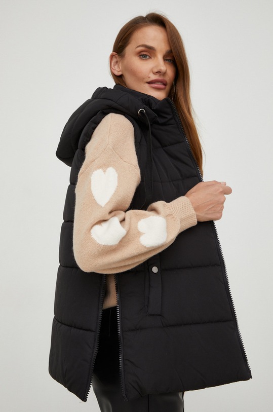 Answear Lab bezrękawnik pozostałe czarny M239.2WK