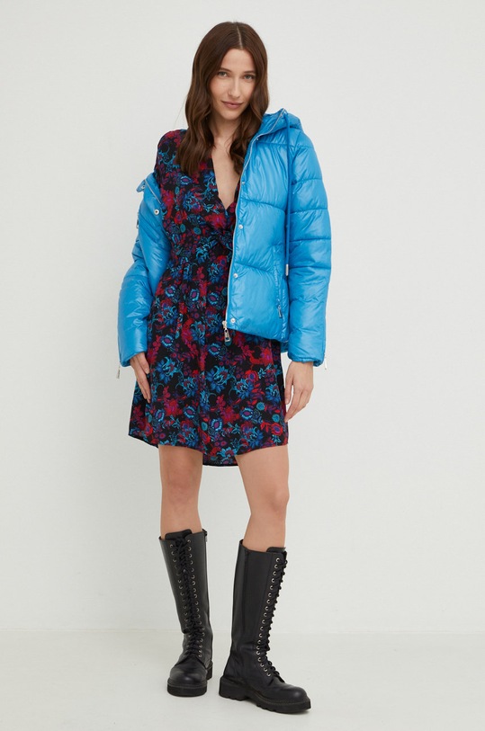 Answear.LAB kurtka MB0269.js1 niebieski WZ22