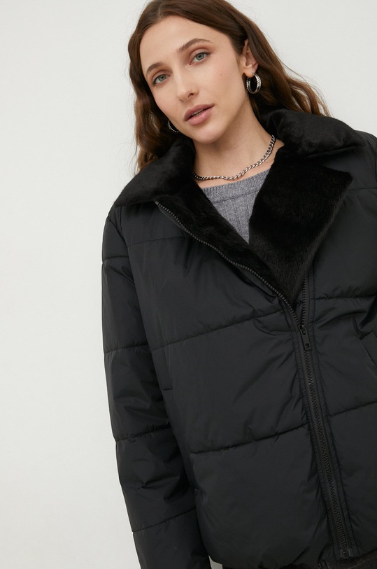 Answear Lab geaca cu captuseala negru 22375.w