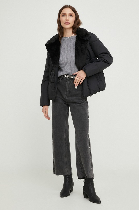 Answear Lab geaca 22375.w negru WZ22