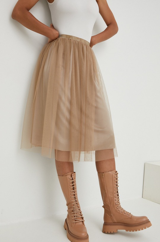 Answear Lab spódnica casual beżowy 21941.1WK