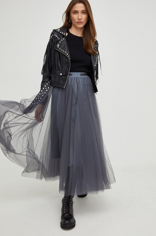 Answear.LAB spódnica 22612.js szary WW24