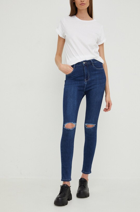 Answear Lab jeansy granatowy hm62271.JS