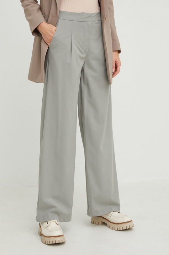 Kalhoty Answear.LAB high šedá 4142.w