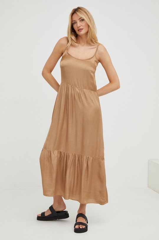 Odzież Answear Lab sukienka G16520RA.1w beżowy