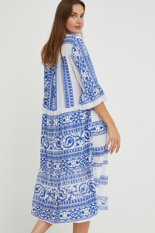 Odzież Answear Lab sukienka bawełniana 3221.DB niebieski