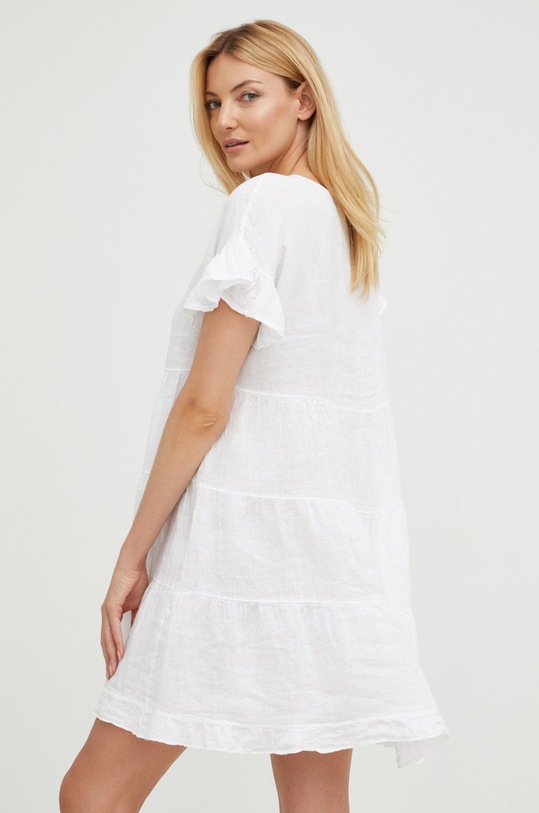 Oblečenie Ľanové šaty Answear.LAB G1884.1.w biela