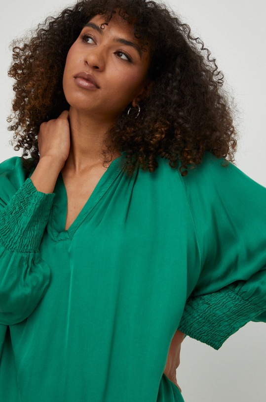 Oblečení Šaty s hedvábím Answear.LAB Silk Blend G12471.JS1 zelená