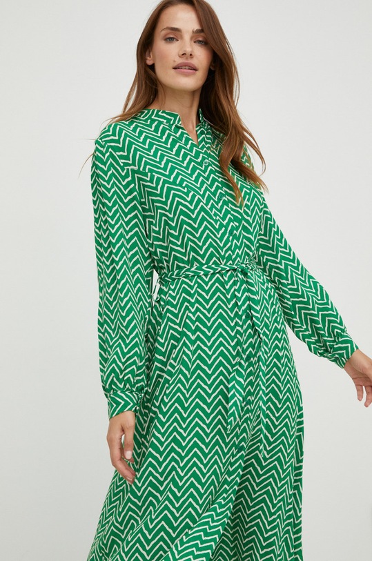 Odzież Answear Lab sukienka 95332PVSD.1WK zielony