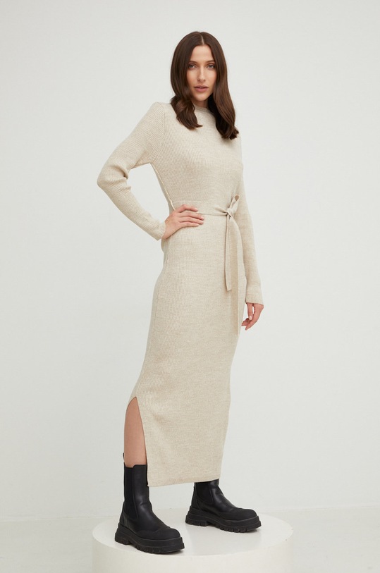 Рокля Answear Lab еластичен бежов A92045S.1WK