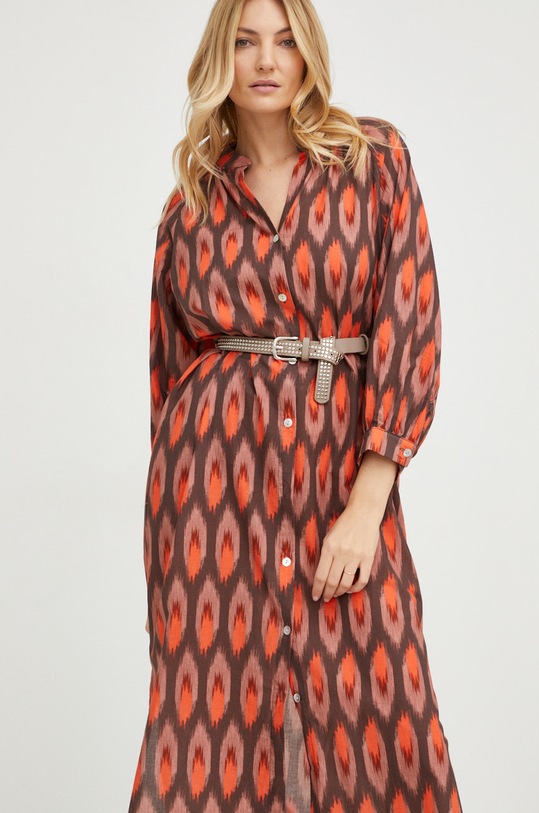 Answear Lab sukienka casual brązowy 90680.w
