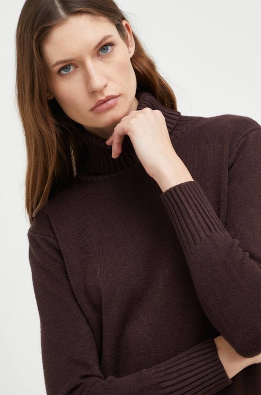 Haljina s primjesom vune Answear.LAB smeđa 908.js1