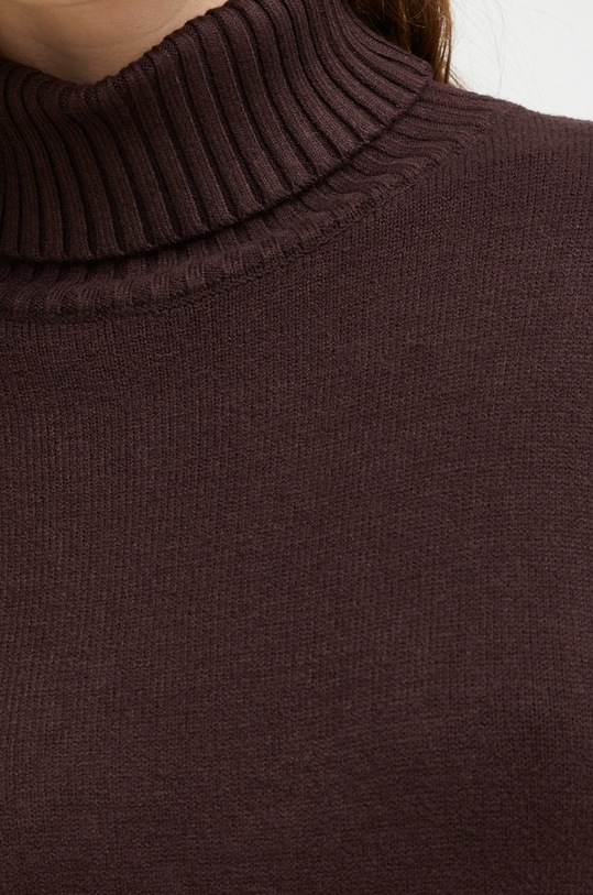 Haljina s primjesom vune Answear.LAB 908.js1 smeđa