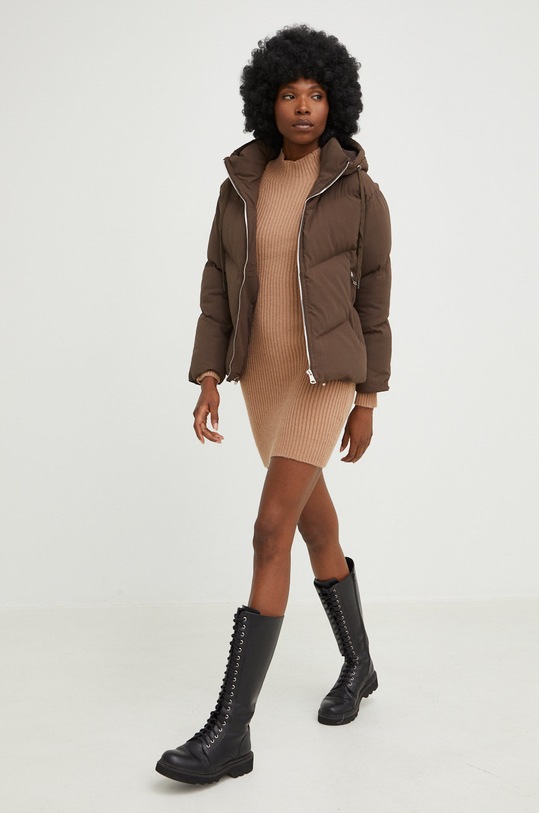 Answear Lab sukienka z wełną 2267.3w beżowy WZ22