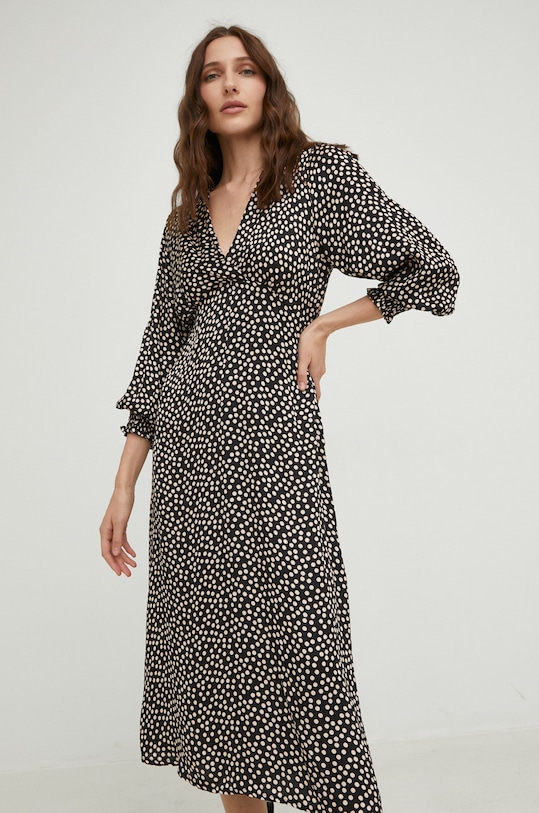 Šaty Answear.LAB midi černá 13598RVSDBU.js