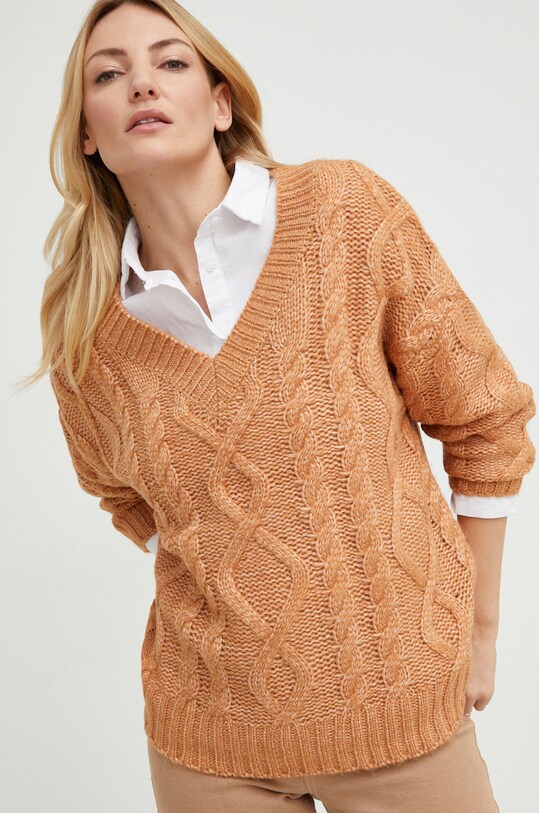 Answear Lab sweter brązowy LK.248OPHIR.DB