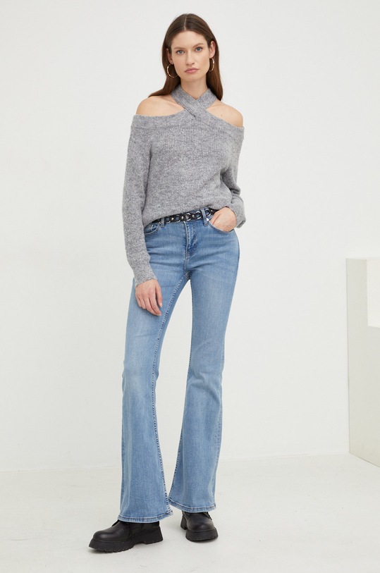 Answear Lab pulover din amestec de lana lu2349.w1 gri WZ22