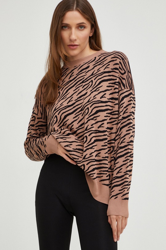 Answear Lab sweter pozostałe brązowy TT3444Z.js