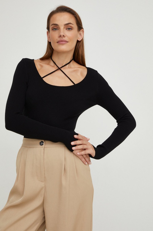 Pulover Answear.LAB 4382.JS črna