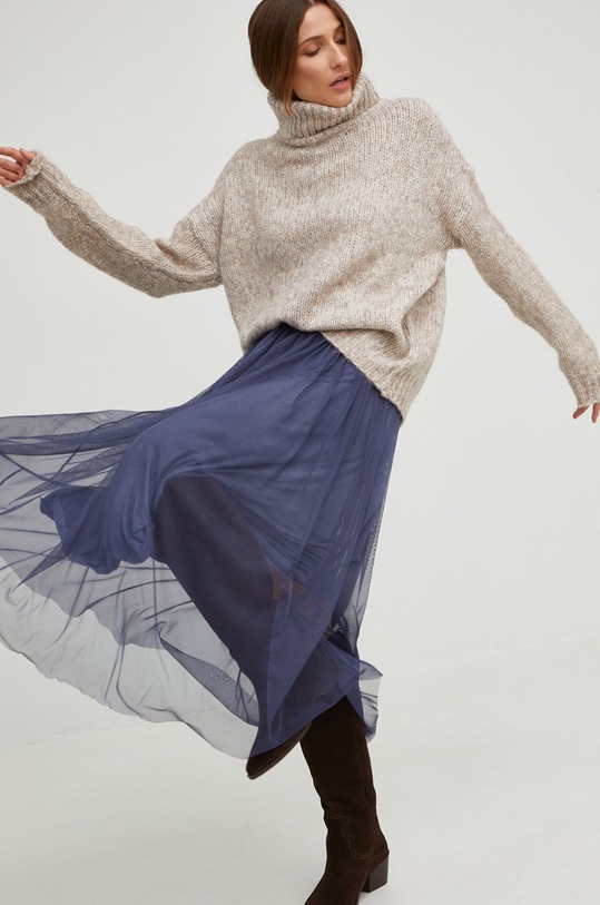 Answear Lab sweter z wełną fg959.WK szary WZ22