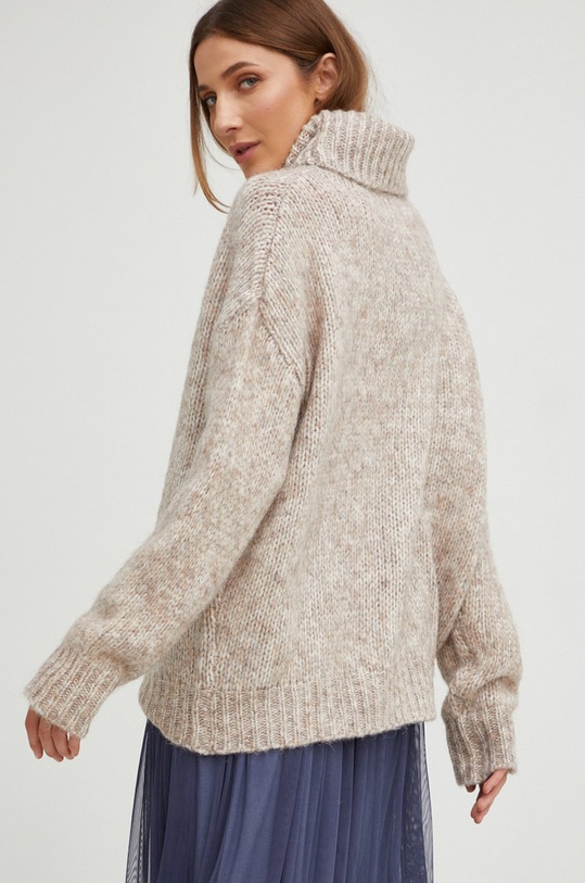 Odzież Answear Lab sweter z wełną fg959.WK szary