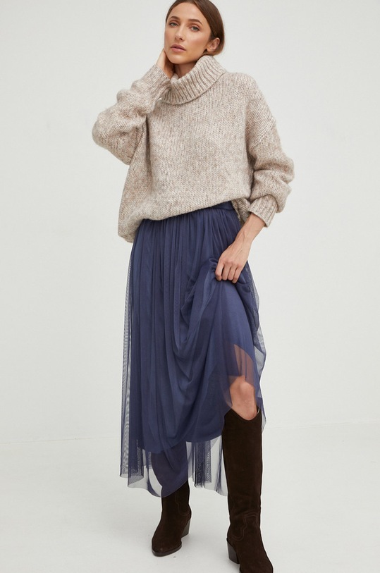 Answear Lab sweter z wełną szary fg959.WK