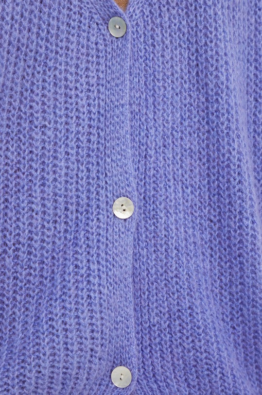 Answear Lab kardigan z wełną 886.2W fioletowy