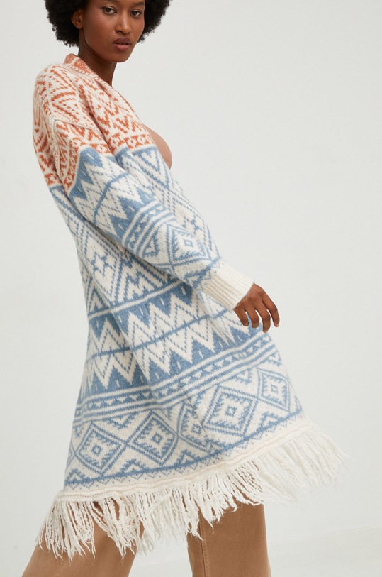 Kardigan Answear.LAB hrubá modrá yhc470.w