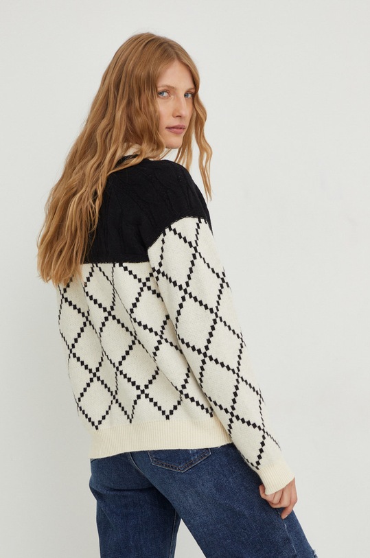 Oblečení Svetr z vlněné směsi Answear.LAB Y237.1.JS bílá