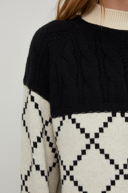 Svetr z vlněné směsi Answear.LAB Y237.1.JS bílá