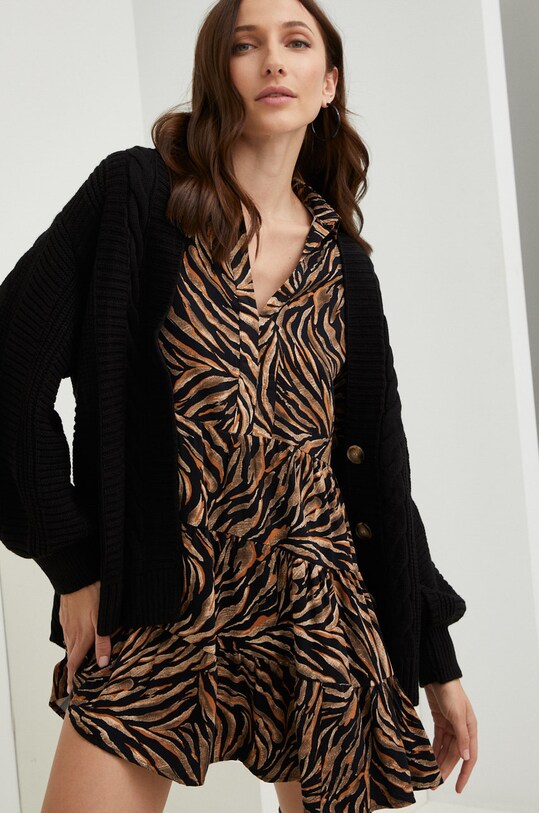 Kardigan Answear.LAB hrubá černá sw3.WK