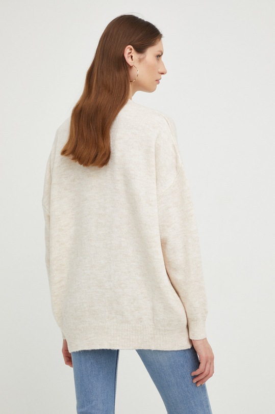 Odzież Answear Lab sweter z domieszką wełny re.2..JS beżowy