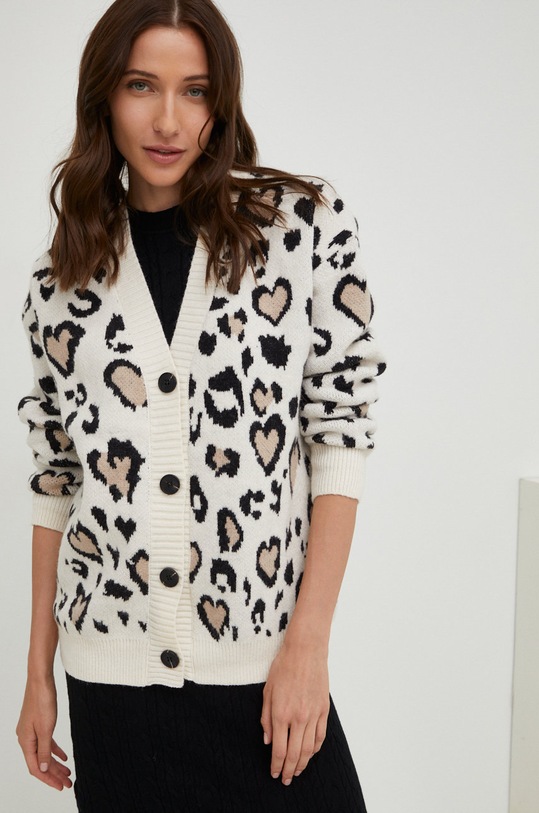 Kardigan Answear.LAB hrubá béžová m512.w