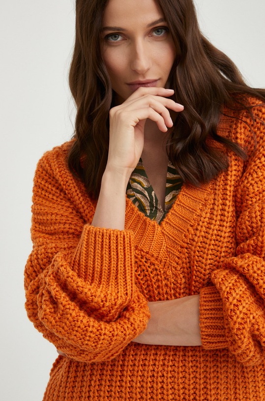 Answear Lab sweter pomarańczowy 3541.JS