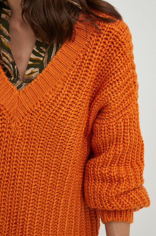 Answear Lab sweter 3541.JS pomarańczowy