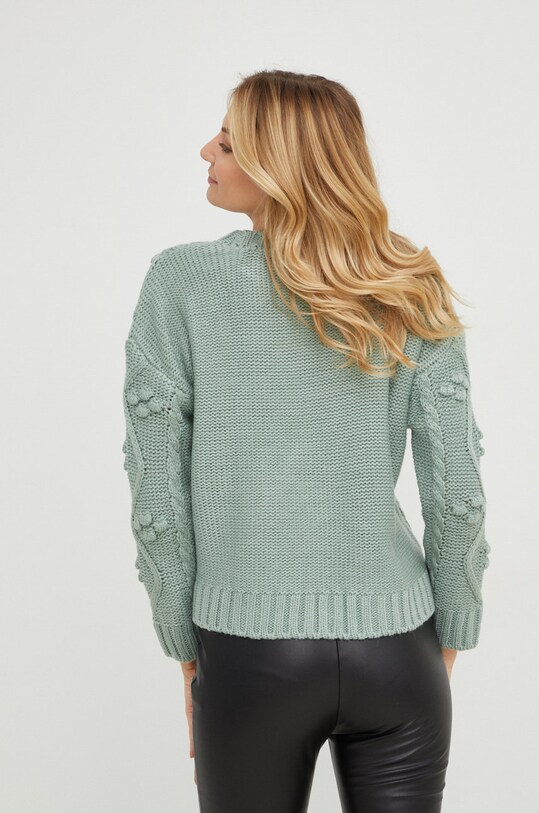 Odzież Answear Lab sweter z wełną 3583.1js turkusowy
