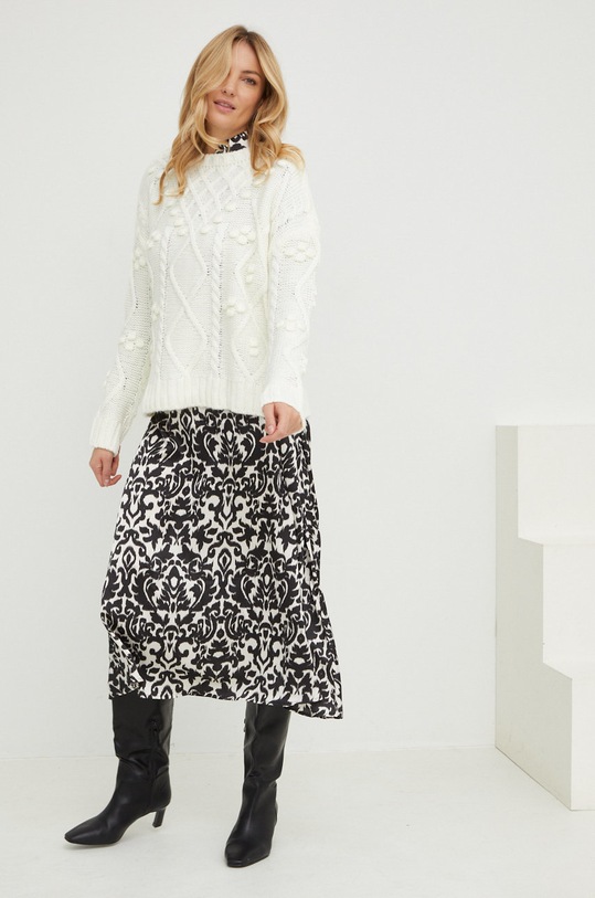 Vlněný svetr Answear.LAB 3583.2js béžová WZ22