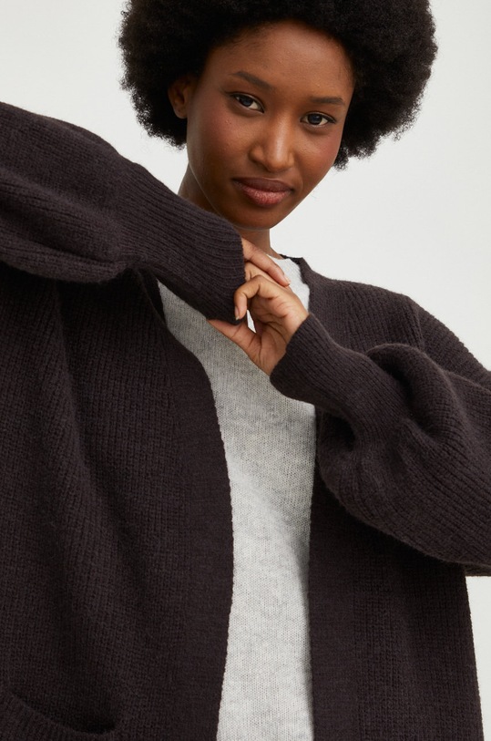 Svetr s vlnou Answear.LAB hnědá 2252.1w