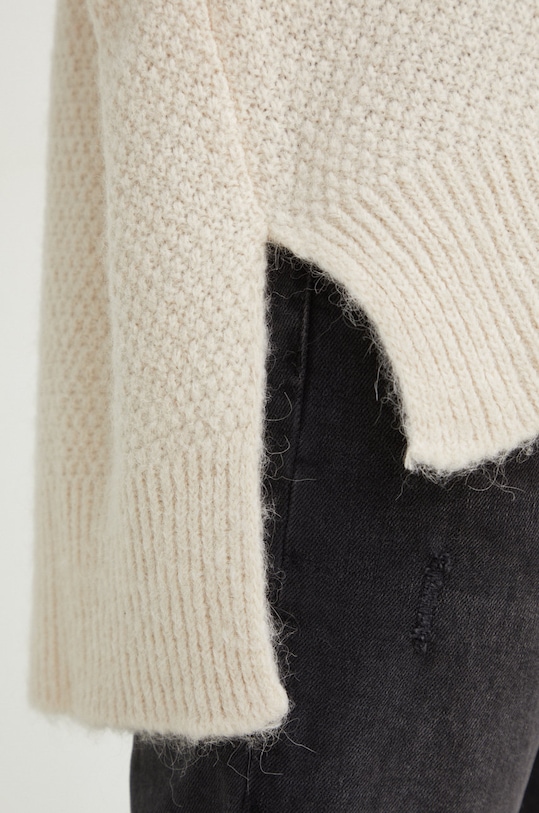 Answear Lab sweter z wełną 9632021.1w beżowy