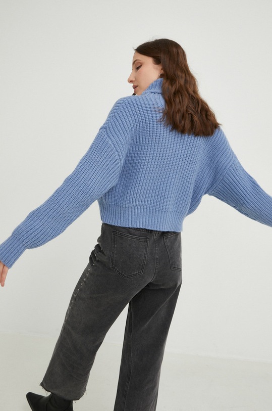 Answear Lab sweter niebieski f281.w