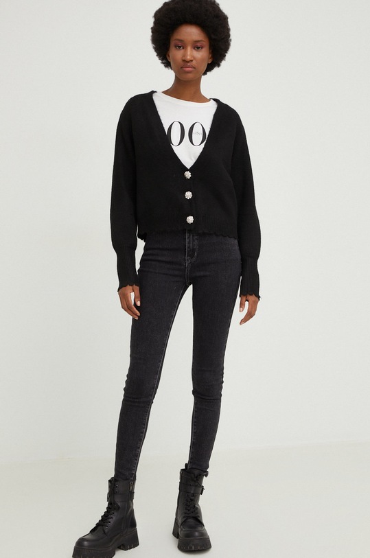 Svetr s vlnou Answear.LAB 5015.1 černá WZ22