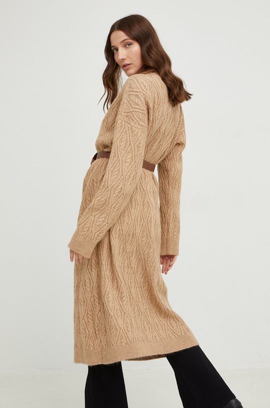 Odzież Answear Lab kardigan z wełną 60164.w beżowy